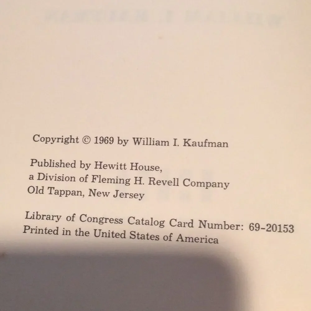 the easy can opener Cookbook 1969 by William I. Kaufman